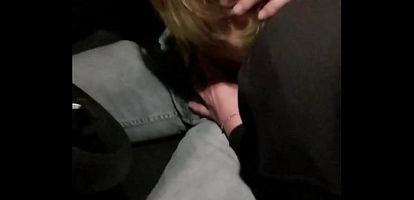  Hot car-sex. Beautiful milf gets wild behind the wheel